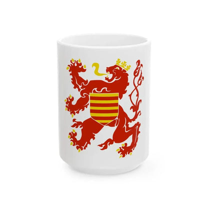 Flag of Limburg Belgium (Belgium) White Coffee Mug 15oz - Go Mug Yourself