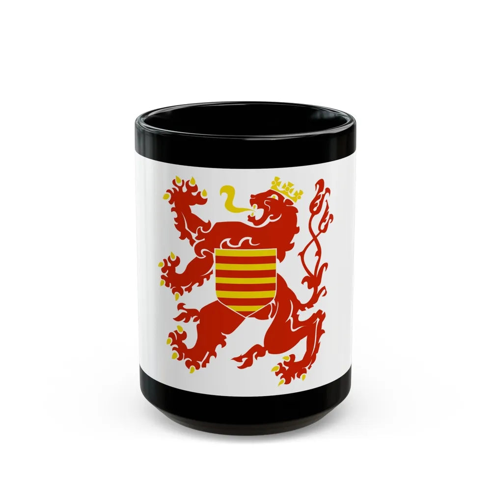 Flag of Limburg Belgium - Black Coffee Mug-15oz-Go Mug Yourself