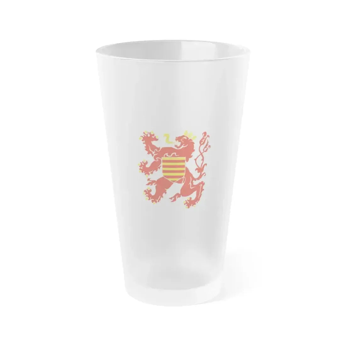 Flag of Limburg Belgium - Frosted Pint Glass 16oz 16oz Frosted - Go Mug Yourself