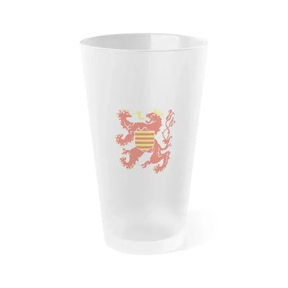Flag of Limburg Belgium - Frosted Pint Glass 16oz 16oz Frosted - Go Mug Yourself