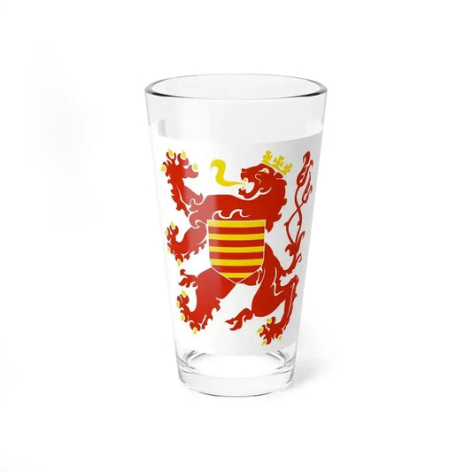 Flag of Limburg Belgium - Pint Glass 16oz 16oz - Go Mug Yourself