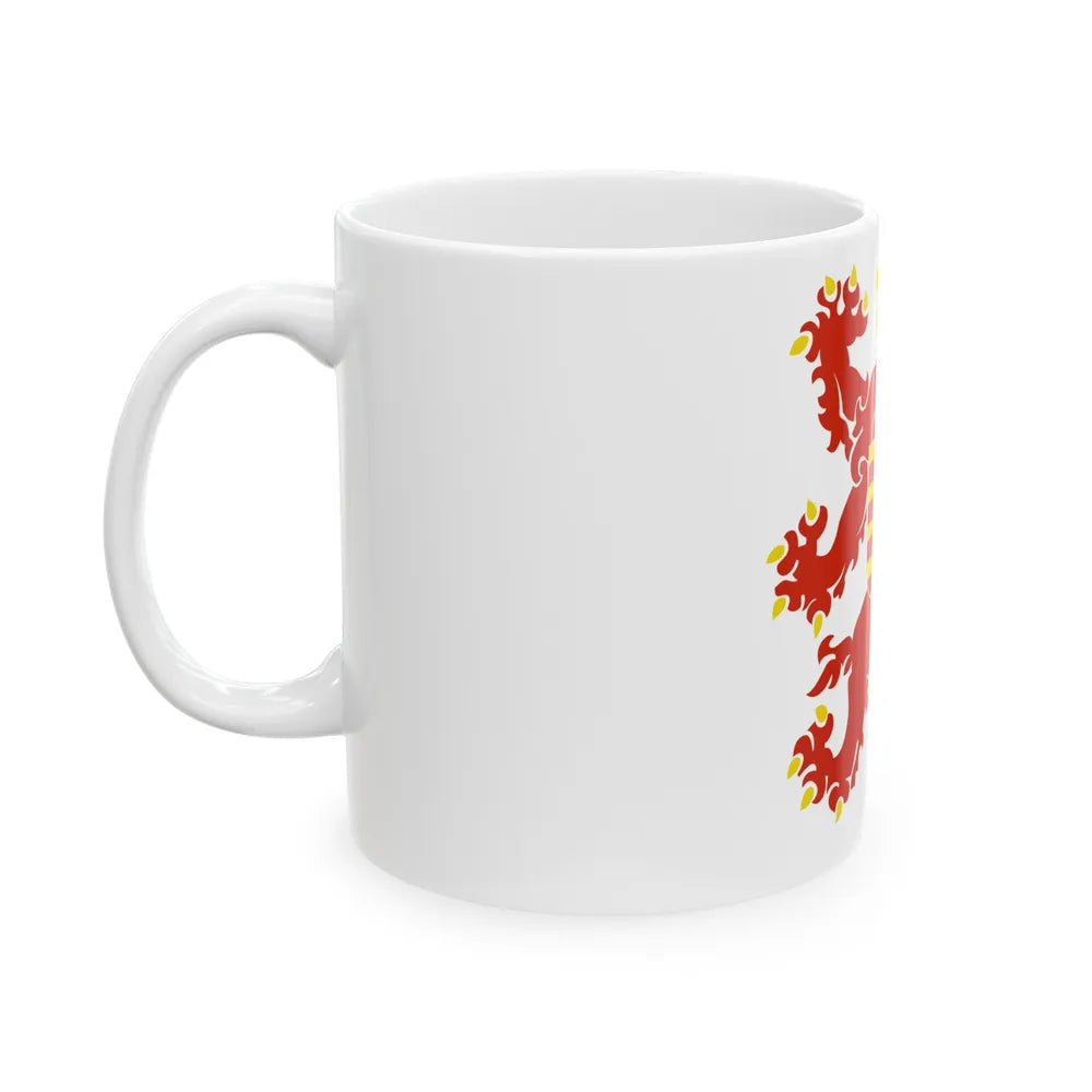 Flag of Limburg Belgium - White Coffee Mug-Go Mug Yourself