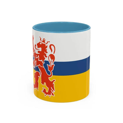Flag of Limburg Netherlands - Accent Coffee Mug 11oz Light Blue - Go Mug Yourself