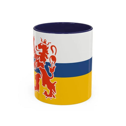 Flag of Limburg Netherlands - Accent Coffee Mug 11oz Navy - Go Mug Yourself