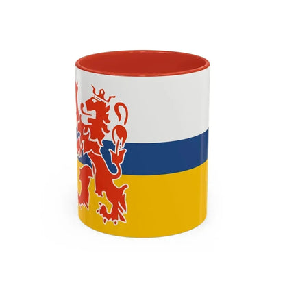 Flag of Limburg Netherlands - Accent Coffee Mug 11oz Red - Go Mug Yourself