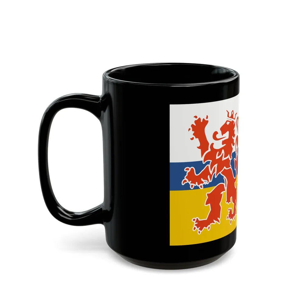 Flag of Limburg Netherlands - Black Coffee Mug-Go Mug Yourself