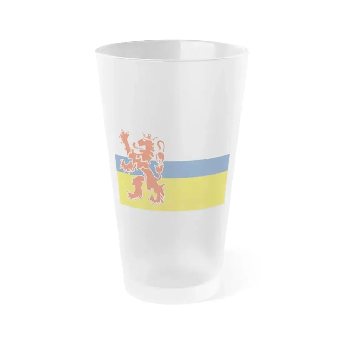 Flag of Limburg Netherlands - Frosted Pint Glass 16oz 16oz Frosted - Go Mug Yourself