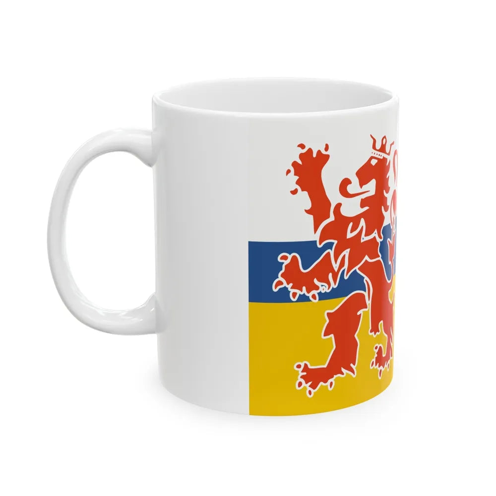 Flag of Limburg Netherlands - White Coffee Mug-Go Mug Yourself