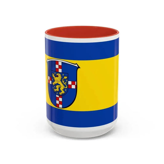 Flag of Limburg Weilburg Germany - Accent Coffee Mug 15oz Red - Go Mug Yourself