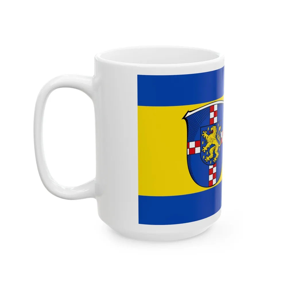 Flag of Limburg Weilburg Germany - White Coffee Mug-Go Mug Yourself