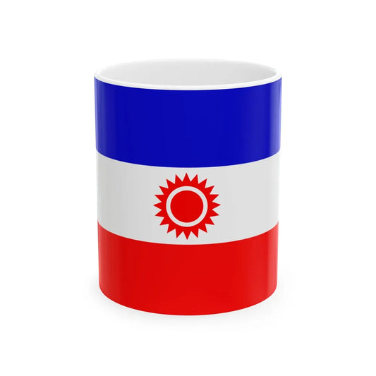 Flag of Limbuwan (Bhutan) White Coffee Mug 11oz - Go Mug Yourself