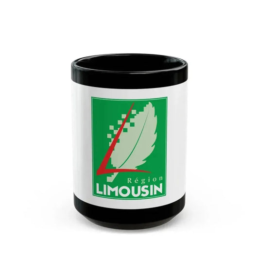 Flag of Limousin France 2 - Black Coffee Mug 15oz - Go Mug Yourself