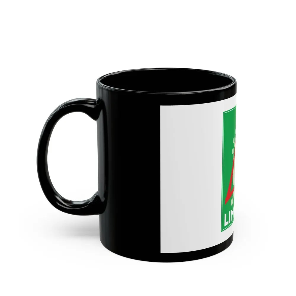 Flag of Limousin France 2 - Black Coffee Mug-Go Mug Yourself