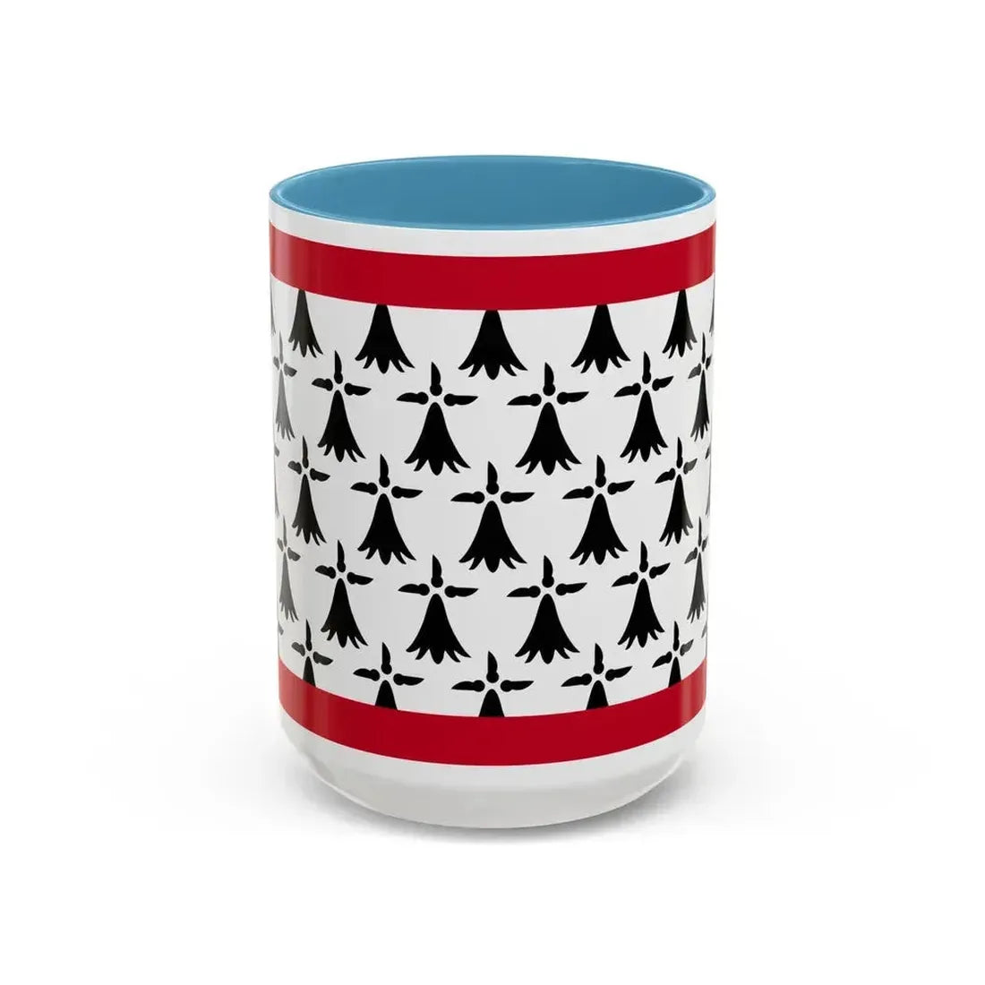 Flag of Limousin France - Accent Coffee Mug 15oz Light Blue - Go Mug Yourself