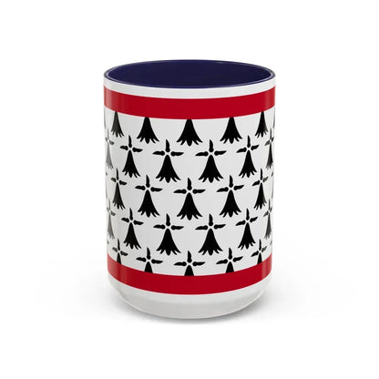 Flag of Limousin France - Accent Coffee Mug 15oz Navy - Go Mug Yourself