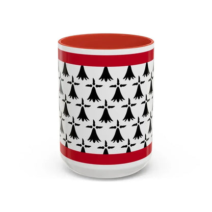 Flag of Limousin France - Accent Coffee Mug 15oz Red - Go Mug Yourself