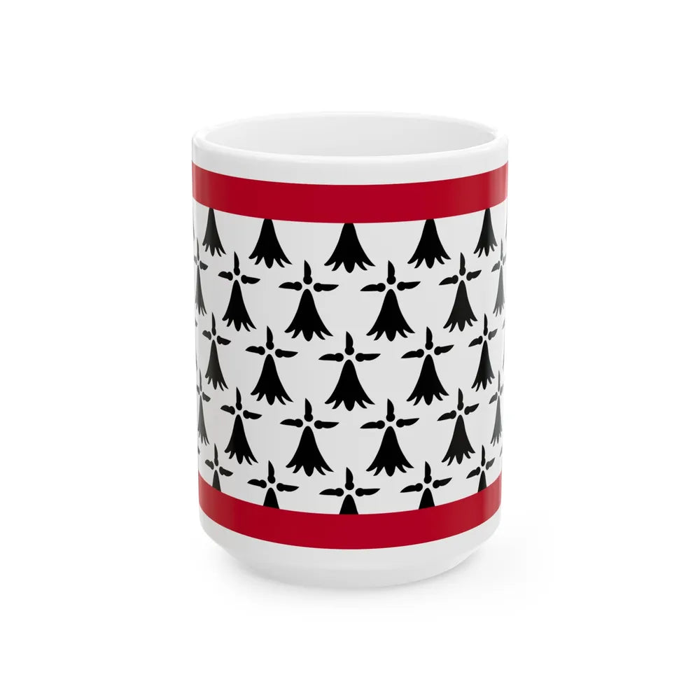 Flag of Limousin France - White Coffee Mug-15oz-Go Mug Yourself