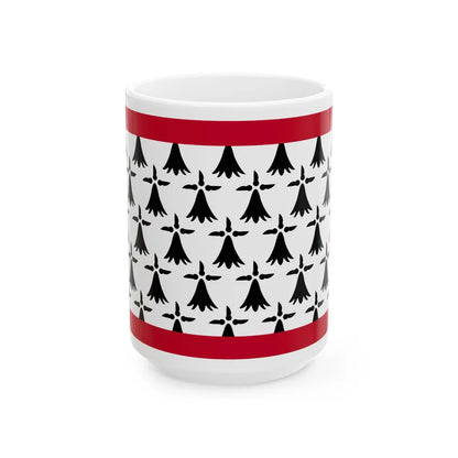 Flag of Limousin France - White Coffee Mug-15oz-Go Mug Yourself