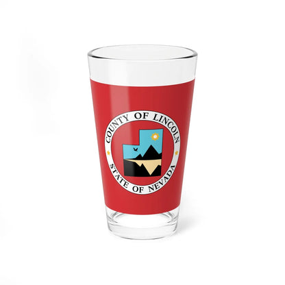 Flag of Lincoln County Nevada (United States) Pint Glass 16oz 16oz - Go Mug Yourself