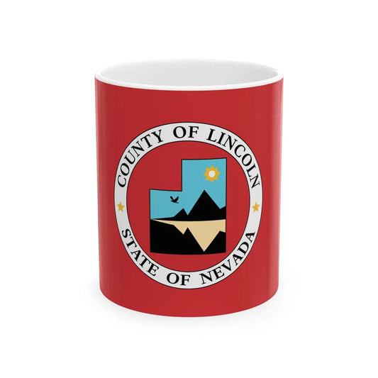 Flag of Lincoln County Nevada (United States) White Coffee Mug 11oz - Go Mug Yourself