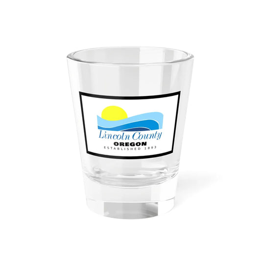 Flag of Lincoln County Oregon (United States) Shot Glass 1.5oz 1.5oz - Go Mug Yourself