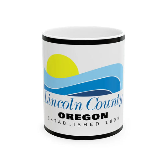 Flag of Lincoln County Oregon (United States) White Coffee Mug 11oz - Go Mug Yourself