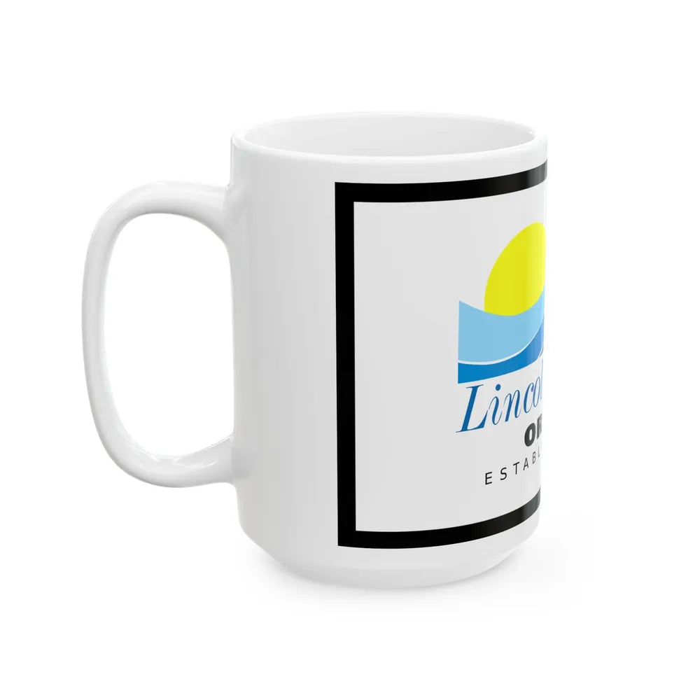 Flag of Lincoln County Oregon (United States) White Coffee Mug - Go Mug Yourself