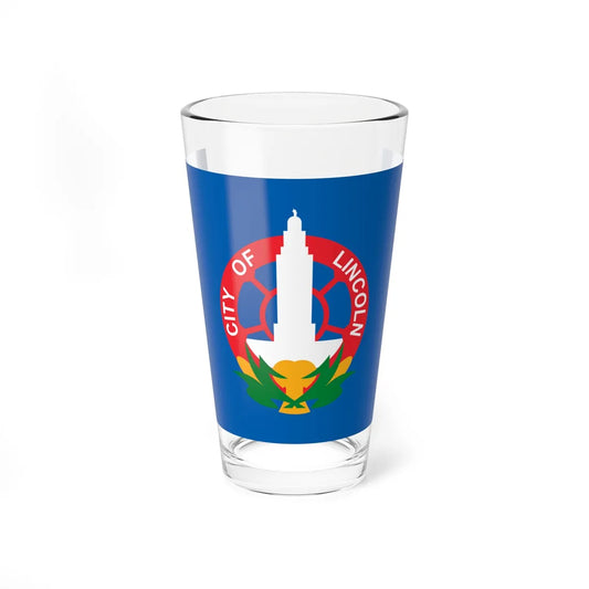 Flag of Lincoln Nebraska 1931-2022 (United States) Pint Glass 16oz 16oz - Go Mug Yourself