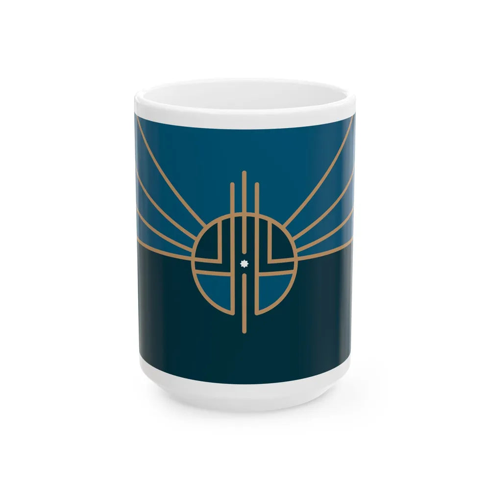 Flag of Lincoln Nebraska 2022 (United States) White Coffee Mug 15oz - Go Mug Yourself