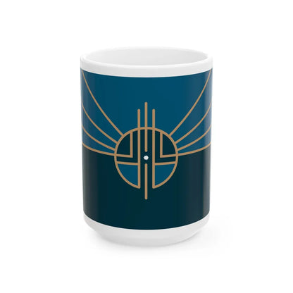 Flag of Lincoln Nebraska 2022 (United States) White Coffee Mug 15oz - Go Mug Yourself