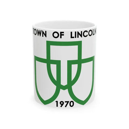 Flag of Lincoln Ontario (Canada) White Coffee Mug 11oz - Go Mug Yourself