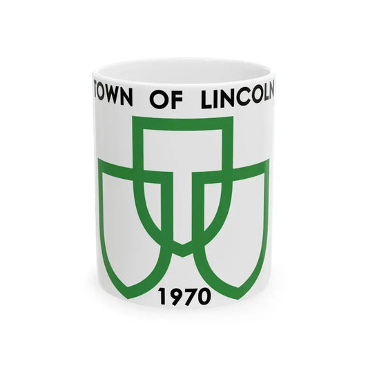 Flag of Lincoln Ontario (Canada) White Coffee Mug 11oz - Go Mug Yourself