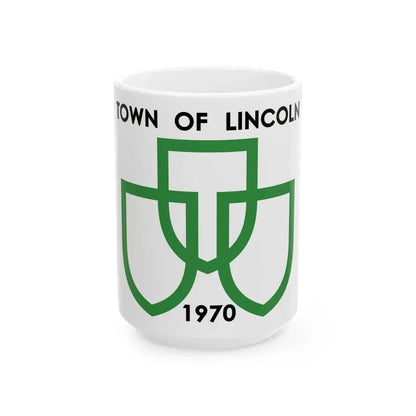 Flag of Lincoln Ontario (Canada) White Coffee Mug 15oz - Go Mug Yourself