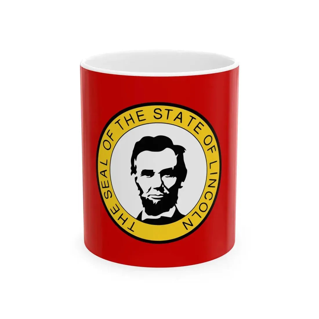 Flag of Lincoln State (United States) White Coffee Mug 11oz - Go Mug Yourself