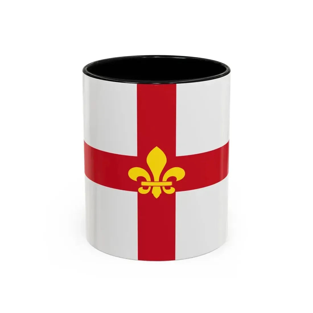 Flag of Lincoln UK - Accent Coffee Mug 11oz Black - Go Mug Yourself