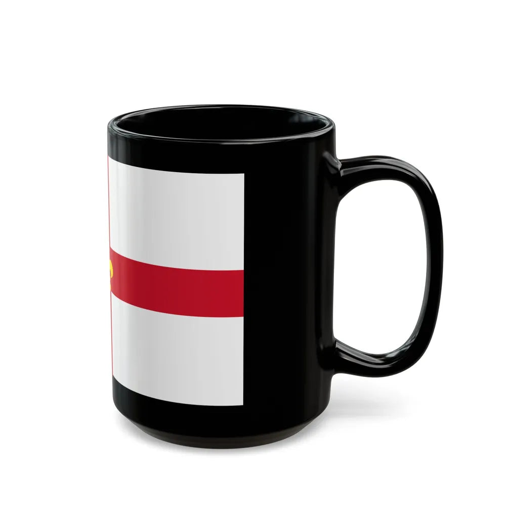 Flag of Lincoln UK - Black Coffee Mug-Go Mug Yourself