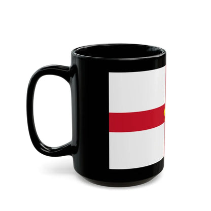 Flag of Lincoln UK - Black Coffee Mug-Go Mug Yourself