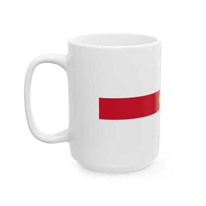 Flag of Lincoln UK - White Coffee Mug-Go Mug Yourself