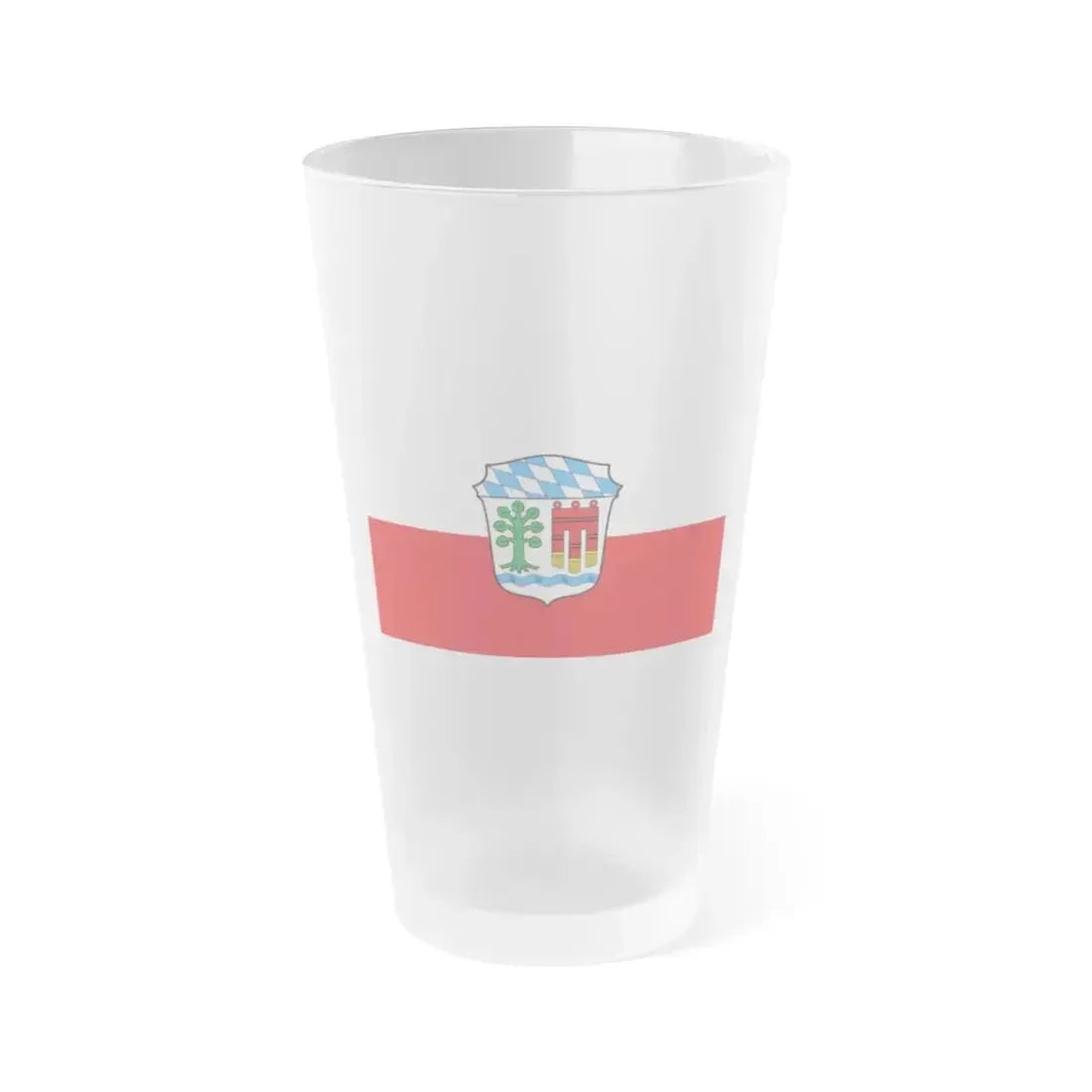 Flag of Lindau Germany - Frosted Pint Glass 16oz 16oz Frosted - Go Mug Yourself