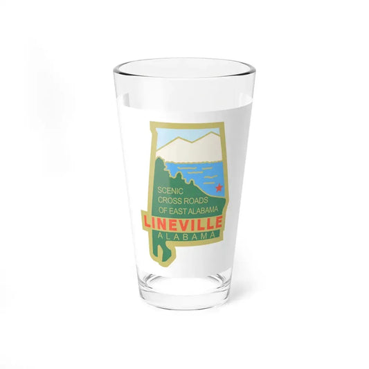 Flag of Lineville Alabama (United States) Pint Glass 16oz 16oz - Go Mug Yourself