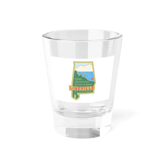 Flag of Lineville Alabama (United States) Shot Glass 1.5oz 1.5oz - Go Mug Yourself