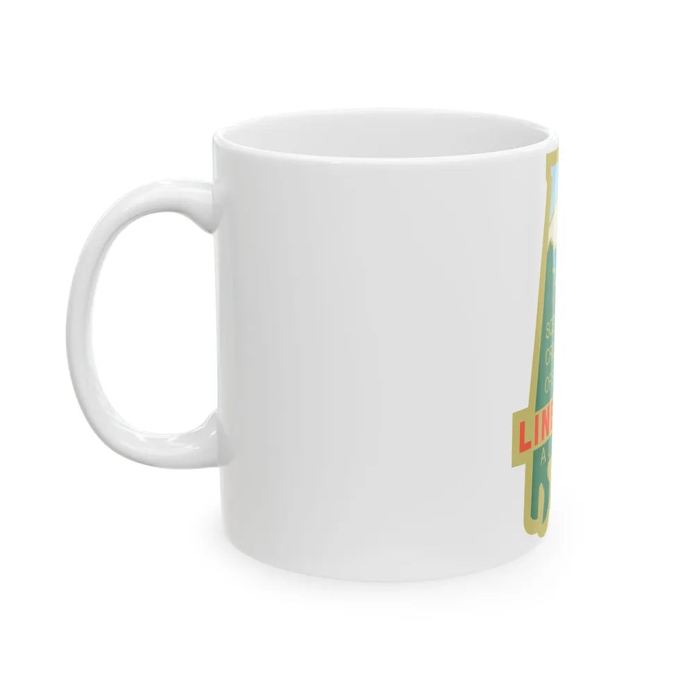 Flag of Lineville Alabama (United States) White Coffee Mug - Go Mug Yourself
