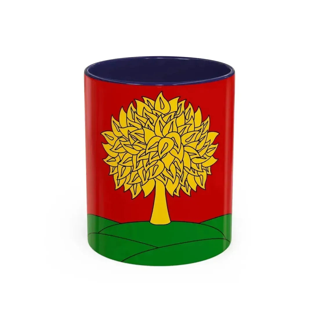 Flag of Lipetsk Oblast Russia - Accent Coffee Mug 11oz Navy - Go Mug Yourself