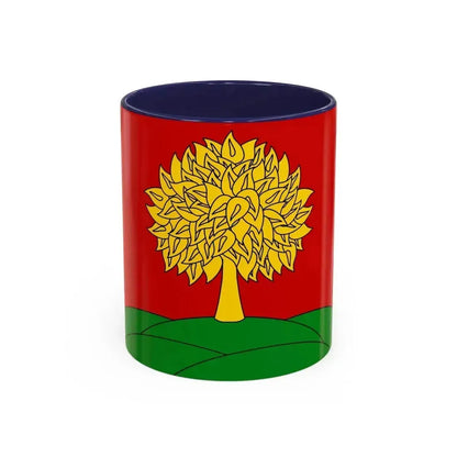 Flag of Lipetsk Oblast Russia - Accent Coffee Mug 11oz Navy - Go Mug Yourself