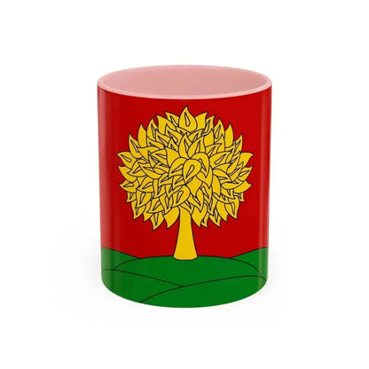 Flag of Lipetsk Oblast Russia - Accent Coffee Mug 11oz Pink - Go Mug Yourself