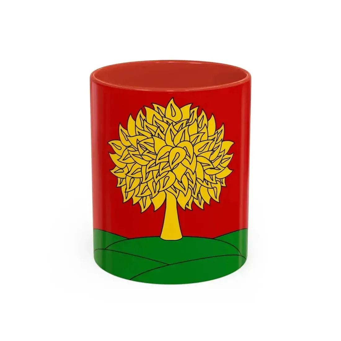 Flag of Lipetsk Oblast Russia - Accent Coffee Mug 11oz Red - Go Mug Yourself
