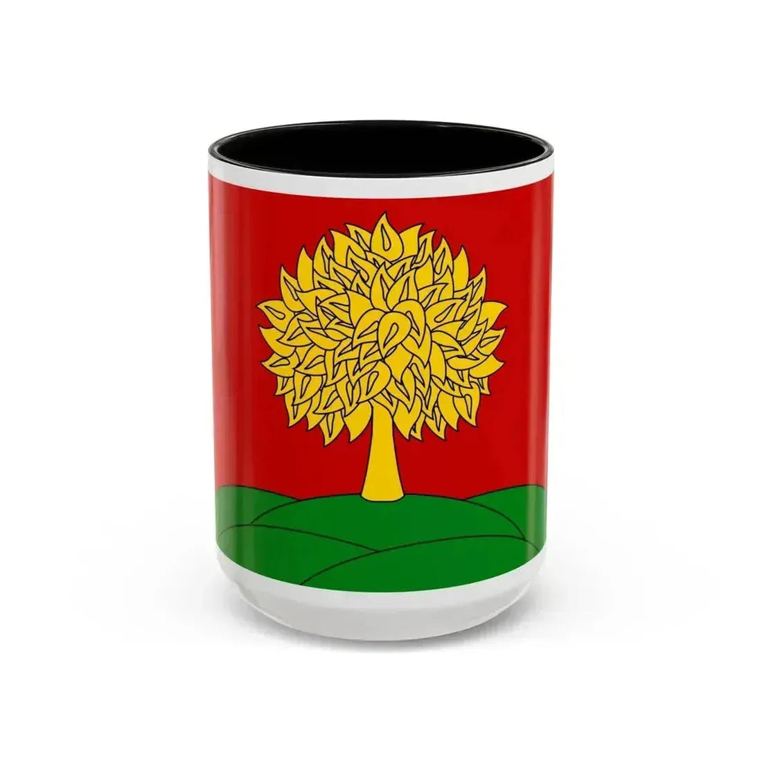 Flag of Lipetsk Oblast Russia - Accent Coffee Mug 15oz Black - Go Mug Yourself