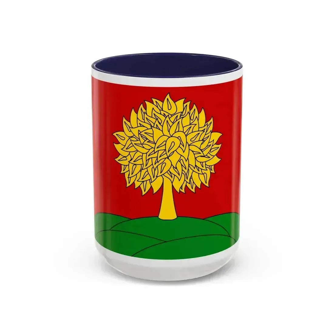 Flag of Lipetsk Oblast Russia - Accent Coffee Mug 15oz Navy - Go Mug Yourself