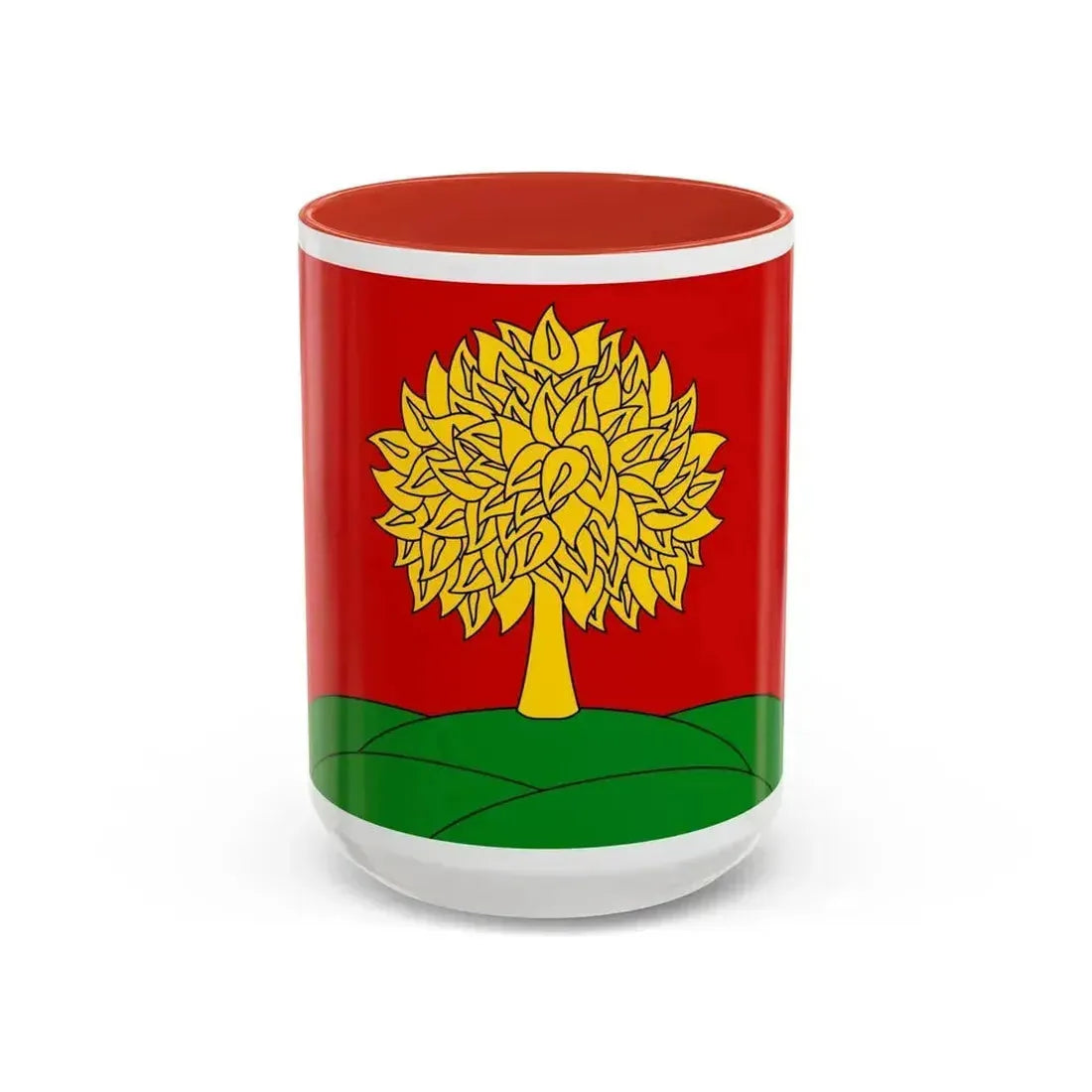 Flag of Lipetsk Oblast Russia - Accent Coffee Mug 15oz Red - Go Mug Yourself