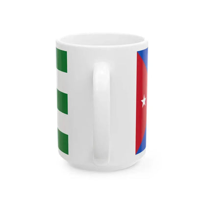 Flag of Lipkovo Municipality North Macedonia (North Macedonia) White Coffee Mug - Go Mug Yourself